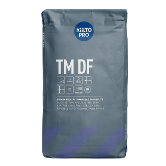 KIILTO TM DF SEINÄN PIKATÄYTTÖMASSA 5-20(70)MM 20KG